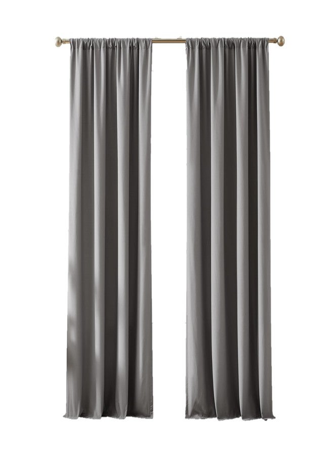 TRULY SOFT Everyday Grey 50x96 Window Curtain Panel Pair, Solid Color Themed, Oeko-TEX Certified - Image 5
